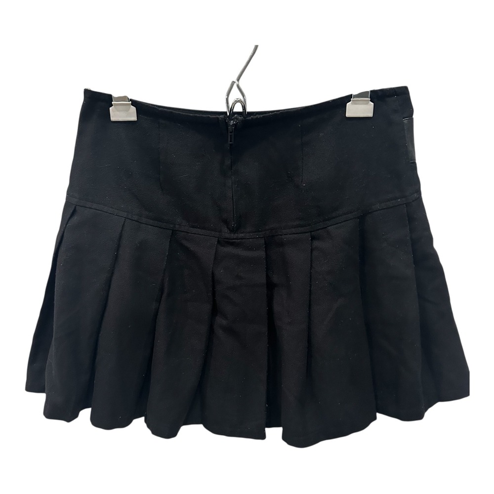 Royal Bones Daang Goodman Black Pleated Studded Mini Skirt Medium Gothic Punk
